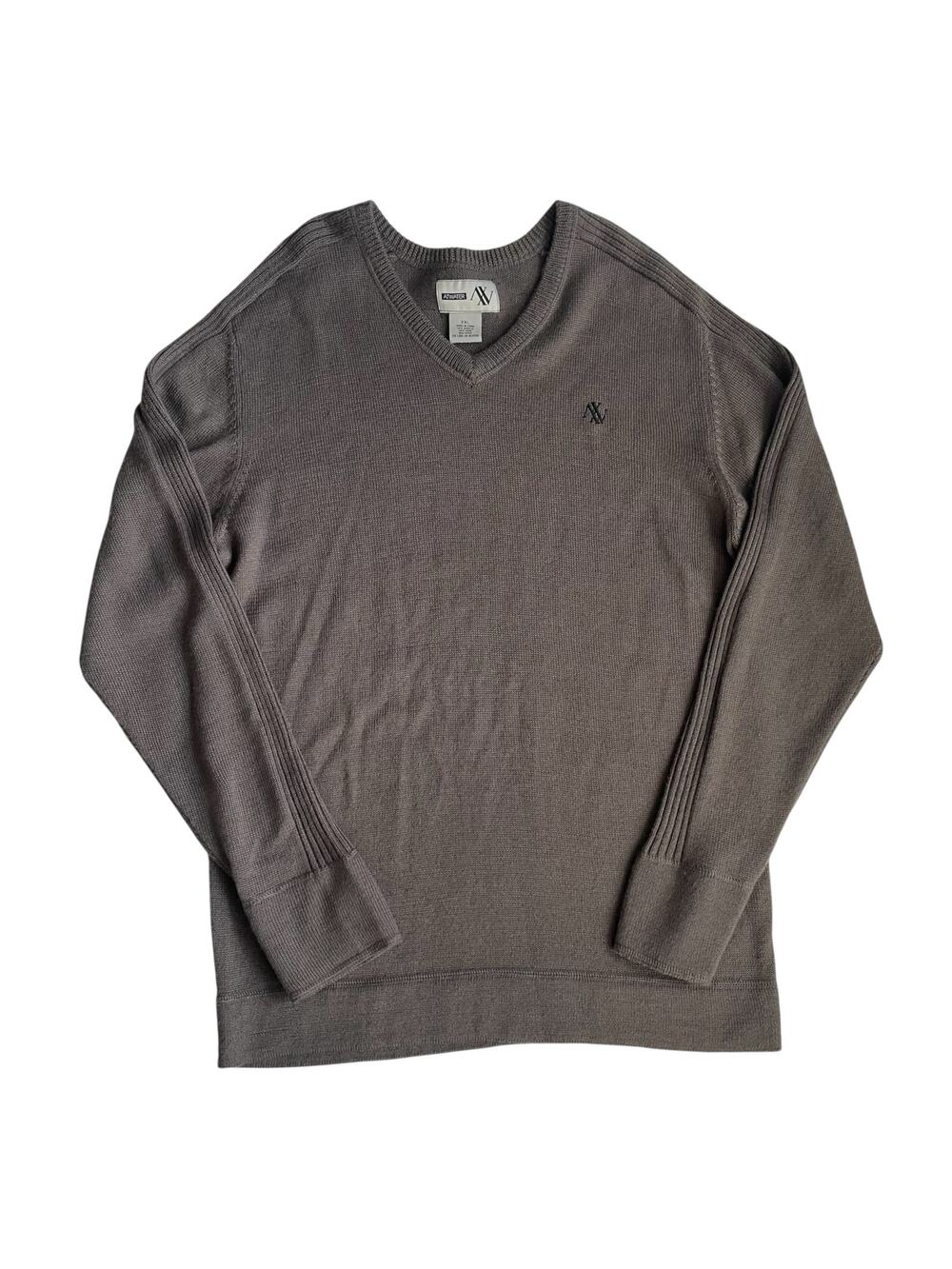 Atwater Mens Gray Wool-Blend Pullover Sweater XXL – Long Sleeve Casual Knit